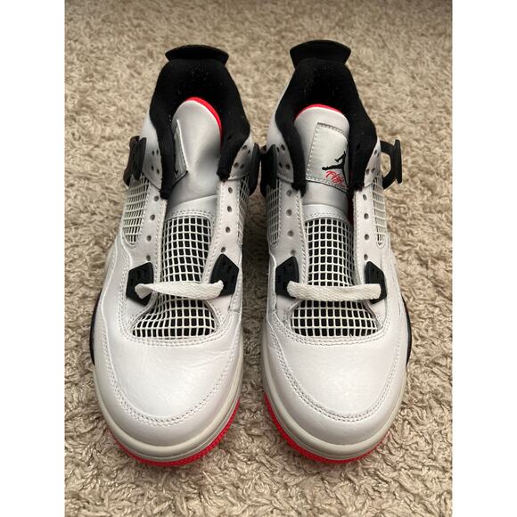 Nike Air Jordan 4 Retro Pale Citron Size 5.5 Youth - Picture 2 of 6